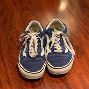 BLUE OLD SKOOL VANS SIZE 7